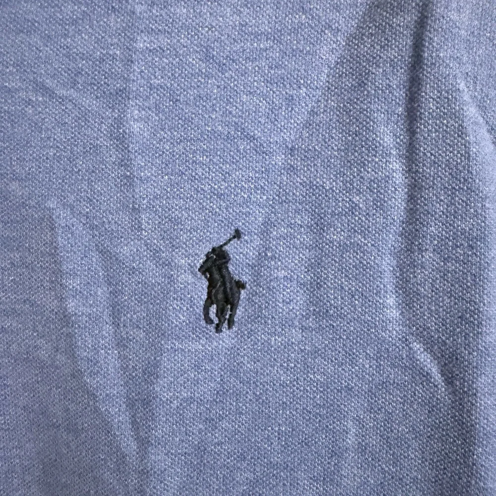 Polo Ralph Lauren Men's Classic Fit Lt Blue Polo W/ Navy Pony Golf Shirt, XXL